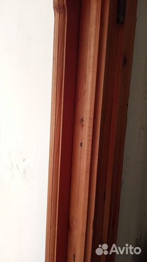 Балконный блок из древесины, распашной