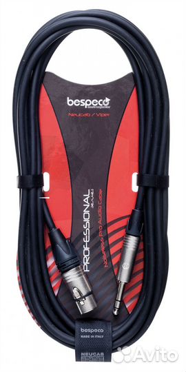 Кабель межблочный XLR-F-Jack Bespeco ncsma450 4.5