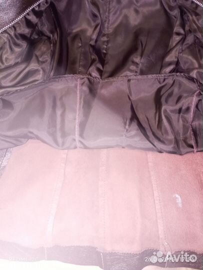Куртка кожаная женская 44 размер
