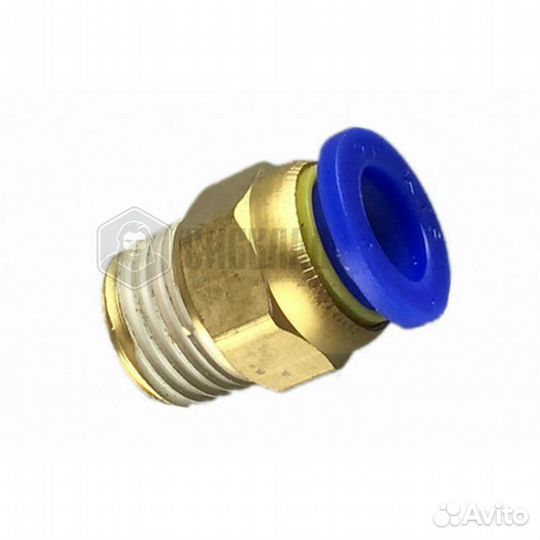 Фитинг латунный для шланга 10*6/ Папа