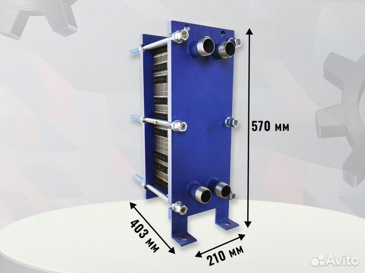 Разборный теплообменник SN04-50, отопление, 60кВт