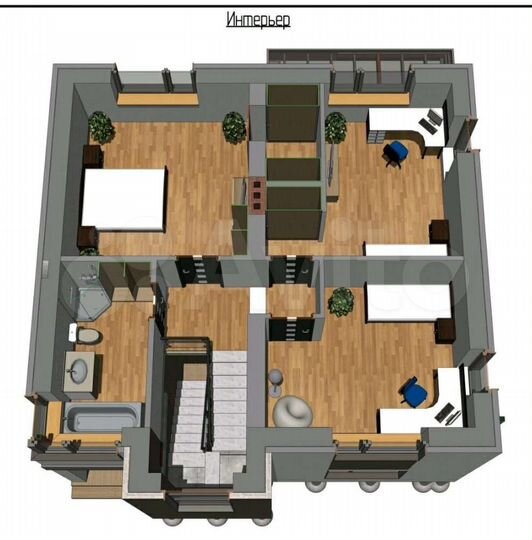 Дом 135 м² на участке 5 сот.