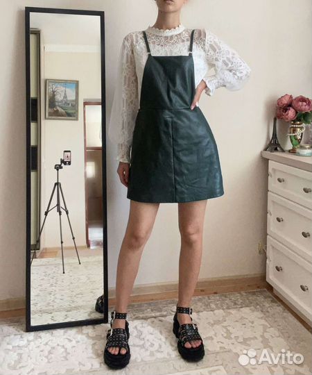 Сарафан кожзам