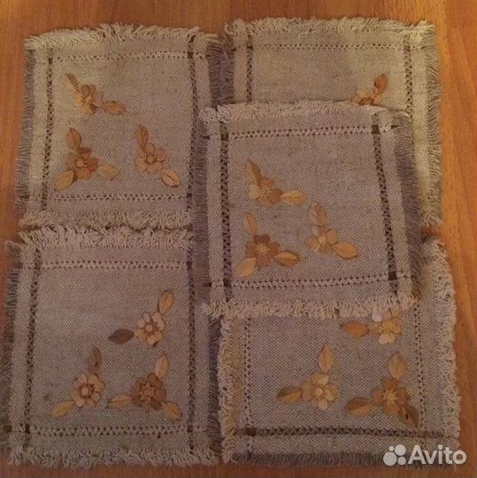 Покрывало ткань скатерть салфетки лён