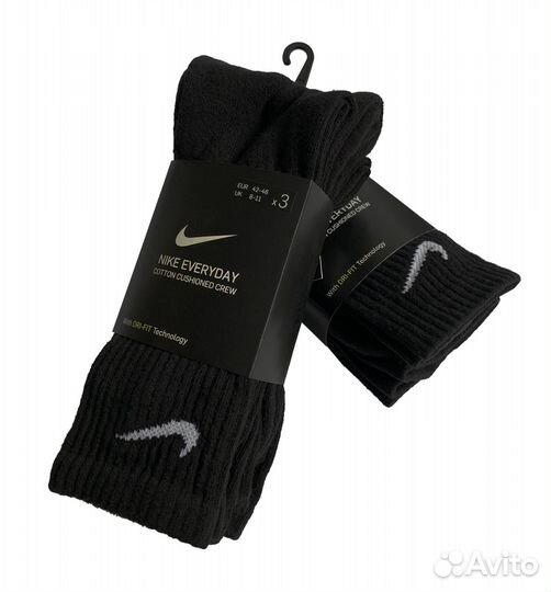 Носки Nike Everyday Cushioned Crew 3-Pack