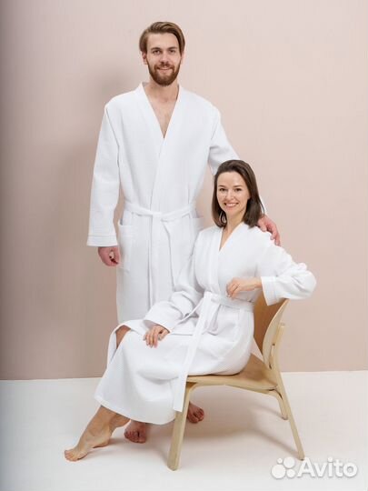 Халат вафельный оптом для гостиниц/отелей