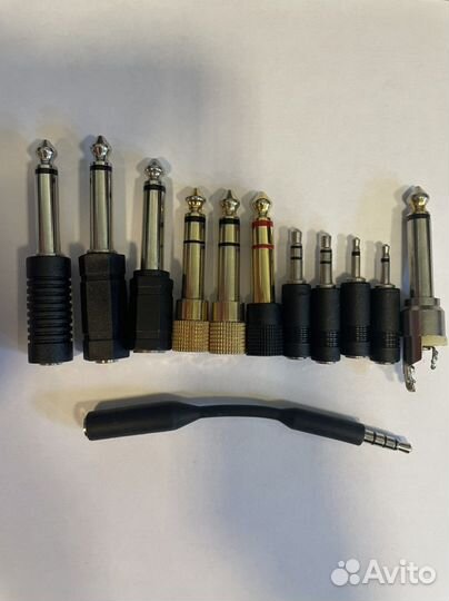 Штекер-переходник позолоченный 3,5 на джек 6,35 мм