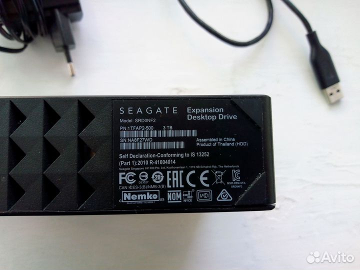 Внешний жёсткий диск Seagate 3Tb USB 3.0