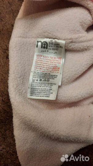 Шапка mothercare для девочки на 3-6 мес