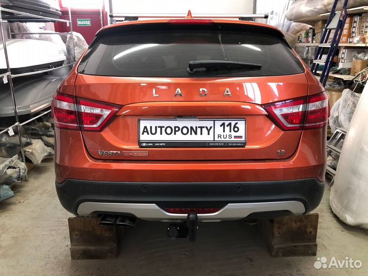 Фаркоп Лада Веста св и кросс съемный шар