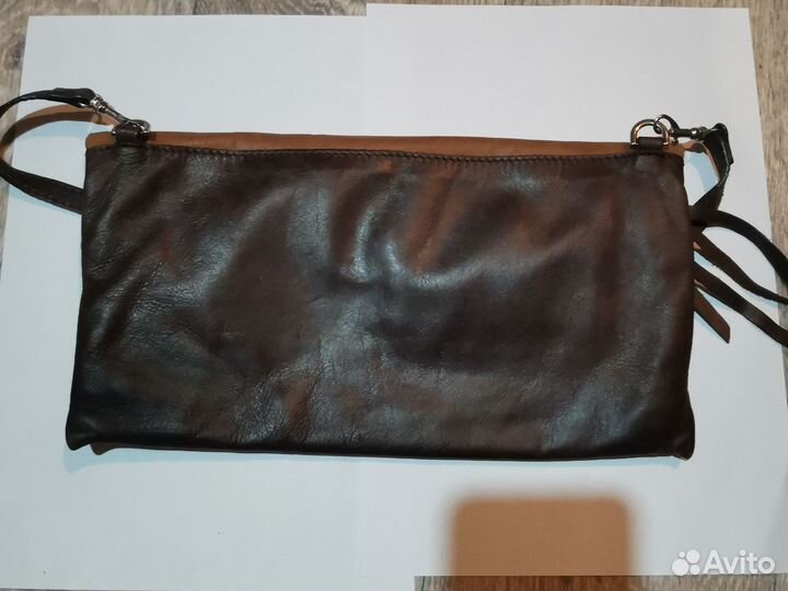 Кожанный клатч Gianni chiarini