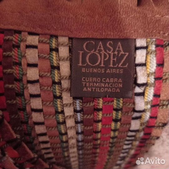 Шарф из кожи casa lopez винтаж