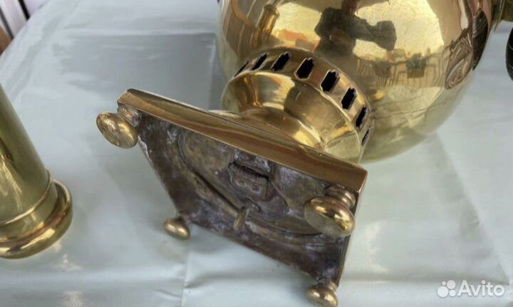 Старинный самовар пуля, фабрика Леонтьева