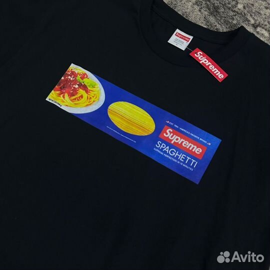 Футболка Supreme pasta spaghetti