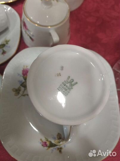 Кофейный фарфоровый сервиз винтажный