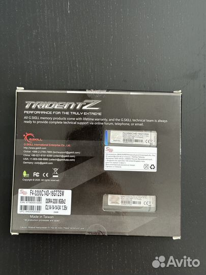 Оперативная память G.Skill trident Z 16 гб-3200мгц