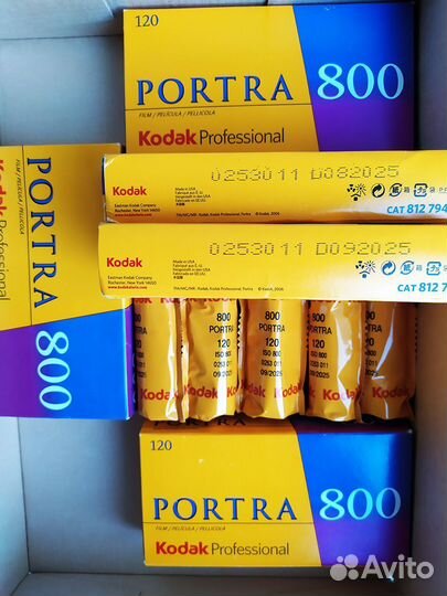 Фотопленка Kodak Portra 800 09.2025 и др