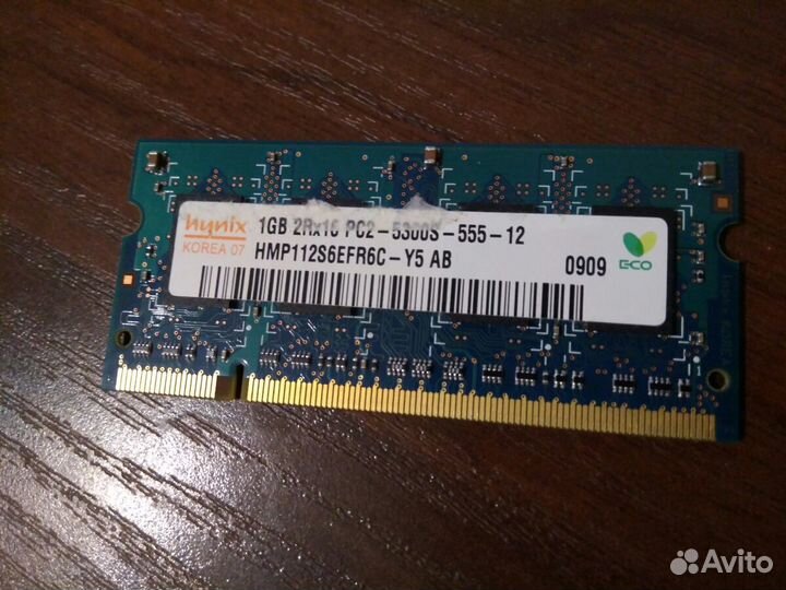 Оперативная пaмять DDR2 для ноутбука - 2 штуки по