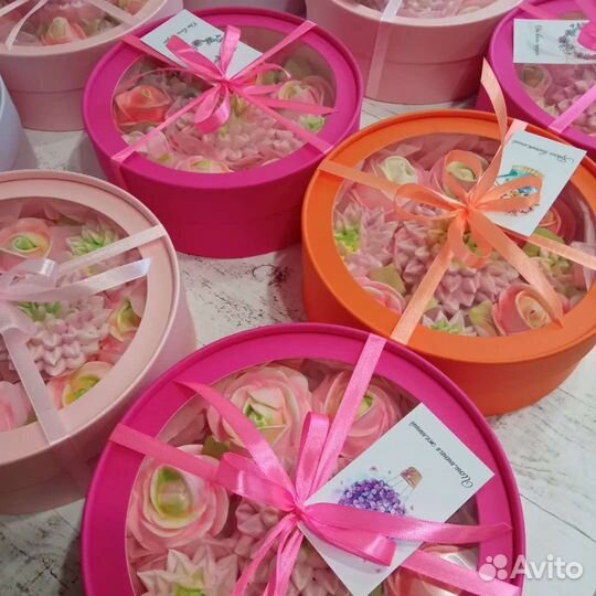 Зефирный букет в коробке