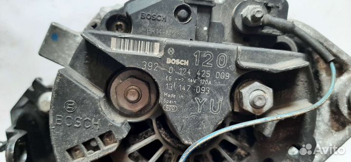 Генератор opel zafira a 0124425009