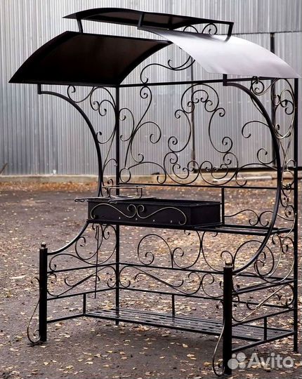 Мангал с крышей