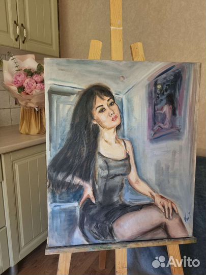 Портрет на холсте по фото, маслом