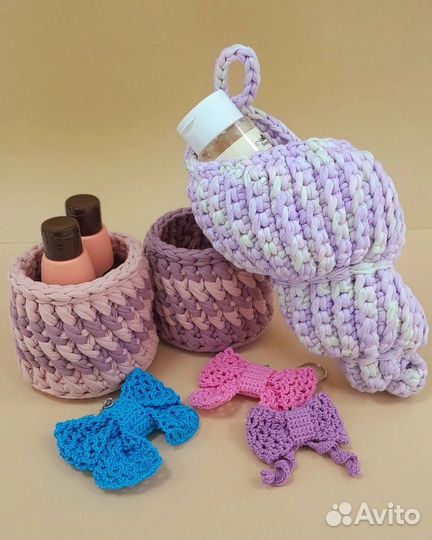 Вязаные корзины