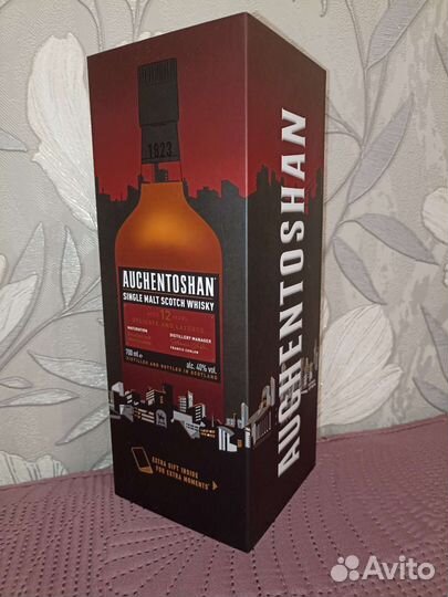Коробка из-под виски Auchentoshan 12 лет + блокнот