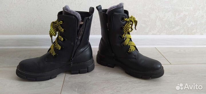 Ботинки зимние детские, 37 размер, женские, М+Д