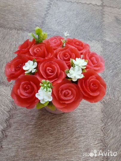 Букет цветов из мыла