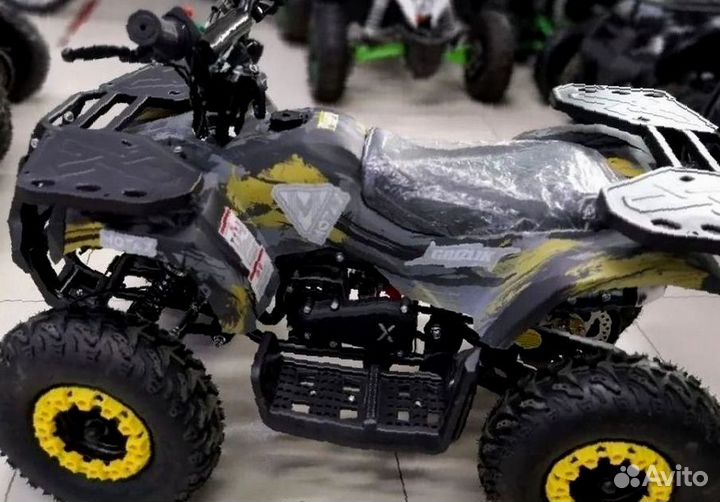Детский квадроцикл Mini Grizlik X16 (PS) желтый