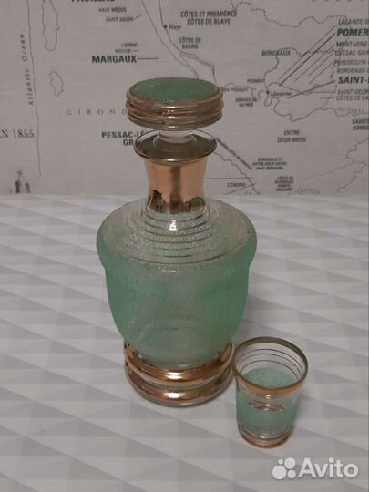 Графин штоф с рюмкой СССР