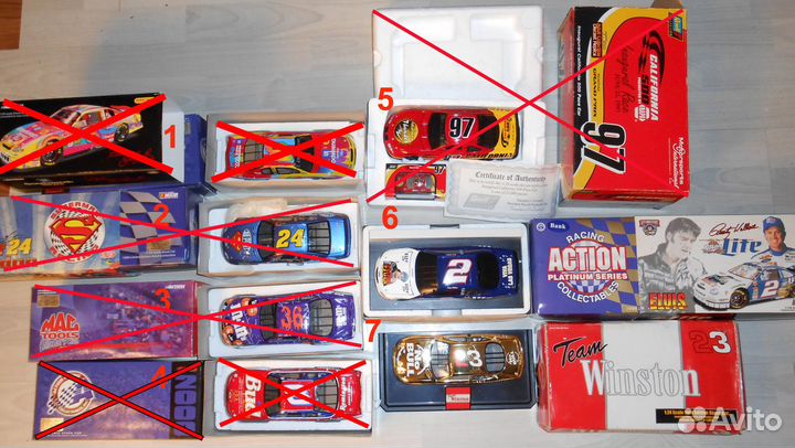 Машинки иномарки 1/18, 1/24 металл, литье, из США