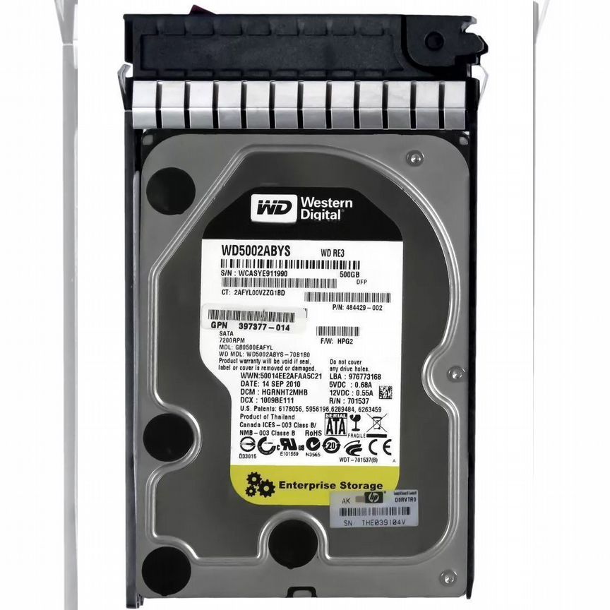 [GB0500EAFYL] Жесткий Диск Hp 500gb Sata2 3,5" Hdd Gb0500eafyl