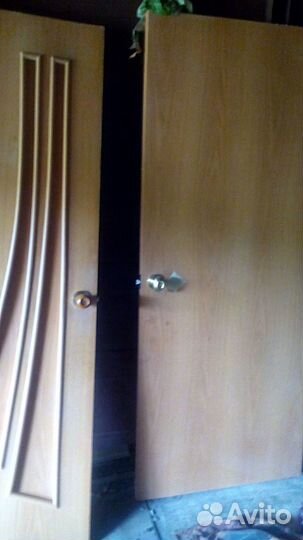 Двери межкомнатные 2 по 60см, одна 90 см б/у