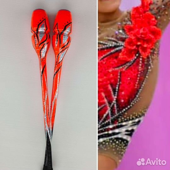 Обмотка булав, обруча для гимнастики