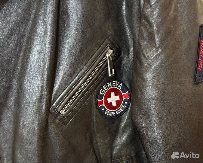 Кожаная куртка косуха ASOS