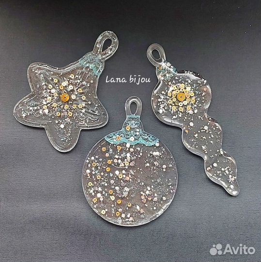 Ёлочные украшения ручной работы. Цена разная