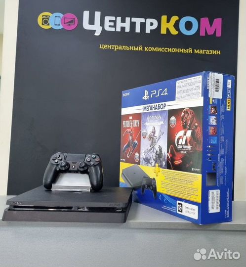 Игровая приставка PS4 slim 500gb + 8 игр