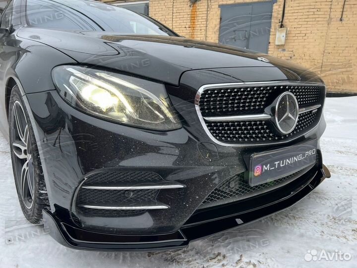 Сплиттер AMG W213 Mercedes E class