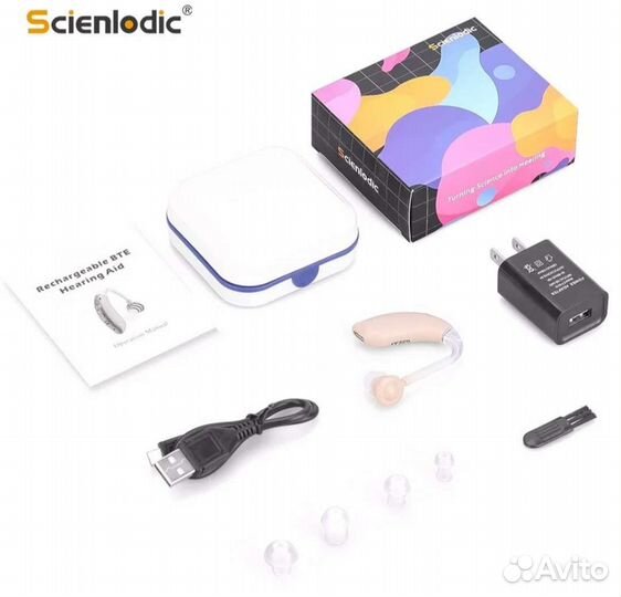 Цифровой слуховой аппарат на аккумуляторах