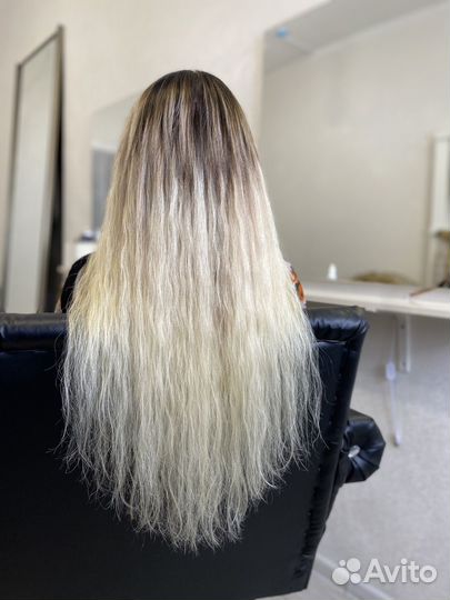 Наращивание натуральных и био волос