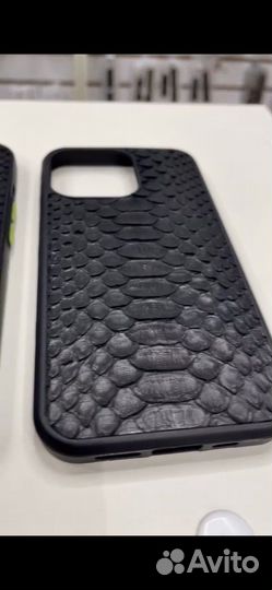 Чехол для iPhone 13 Pro из нат кожи питона