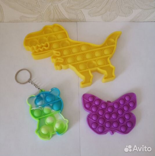 Игрушка антистресс Pop IT (поп ит) 3 штуки