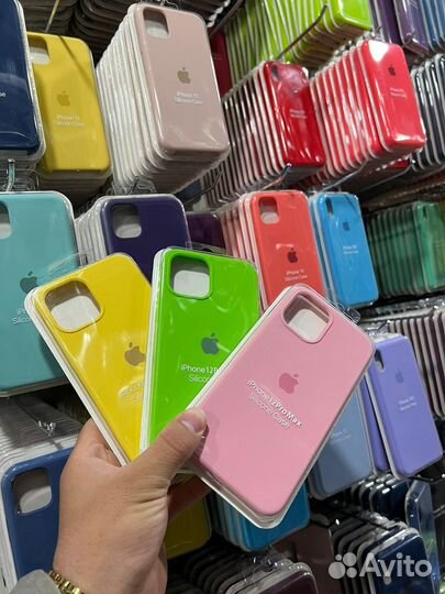 Чехол Silicone case на iPhone от 6-14 ProMax