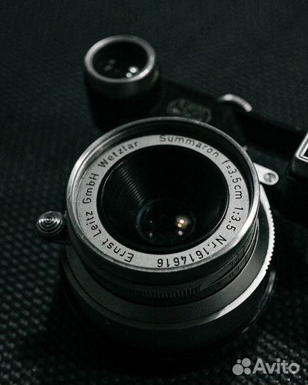 Leica M 35mm f3.5 Summaron Leitz Wetzlar Lens w/Ey