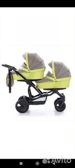 Коляска для двойни 3 в 1 Tutis terra