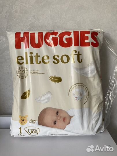Подгузники huggies elite soft