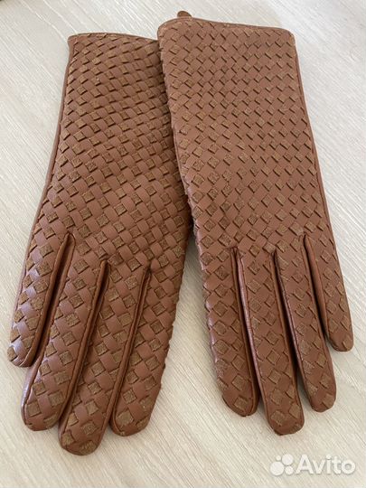 Перчатки женские кожаные новые