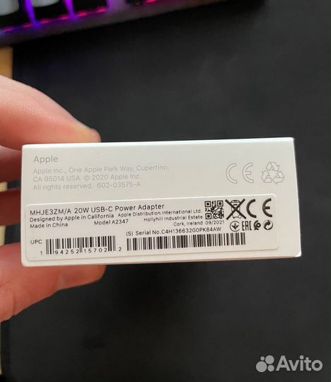 Сзу Apple USB Type-C белый mhje3ZM/A